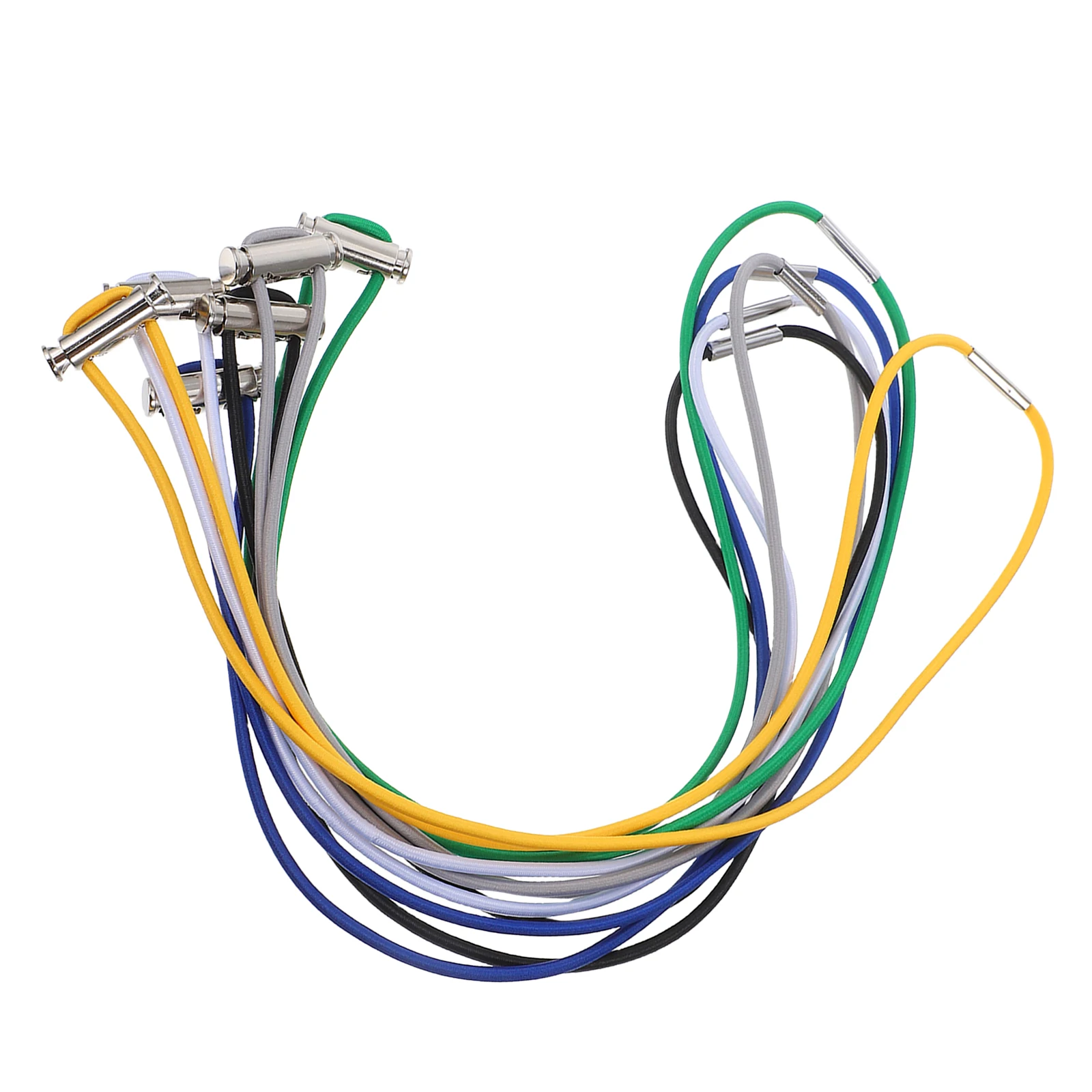 

6Pcs Garbage Bag Ties for Trash Cans Adjustable Elastic Bands Picnics Camping Parties Reliable Support Durable Hold