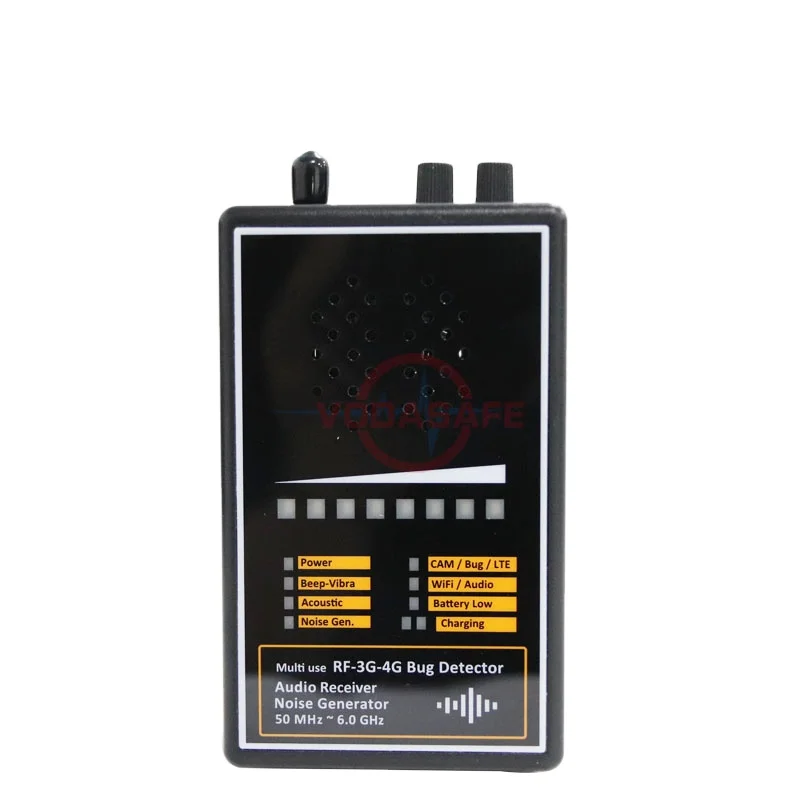 

Multi-Use 50 MHz-6.0 GHz Cell Phone Scanner Detector Eavesdropping Device with Laser Audio Recorder and WiFi Network