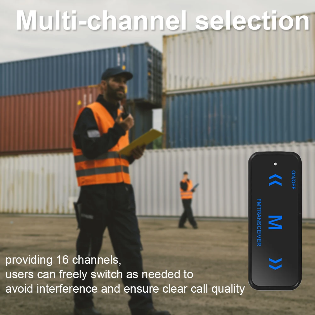 Mini Walkie Talkie 400-480Mhz FM Radio Transceiver USB Charging Two Way Radio 16 Channels for Supermarkets Shopping Malls Hotels