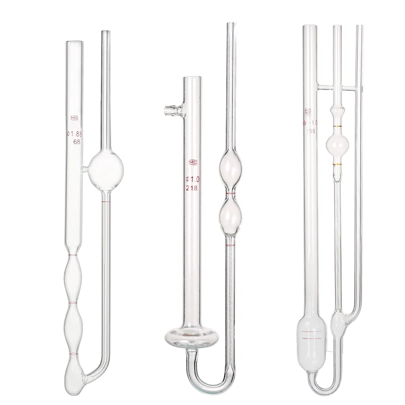 1 piece Pinoy/Ubbelohde viscometer counterflow glass capillary 0.4/0.6/0.8/1.0/1.2/1.5/2.0/2.5/3.0/3.5/4.0/5.0/6.0mm