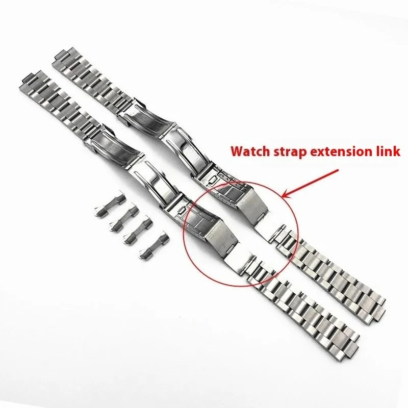 Custom Logo for Explorer Black Green Diver Strap Ditongna Yacht Three Bead Stainless Steel Arc Mouth Watch Chain 20mm Refit OEM