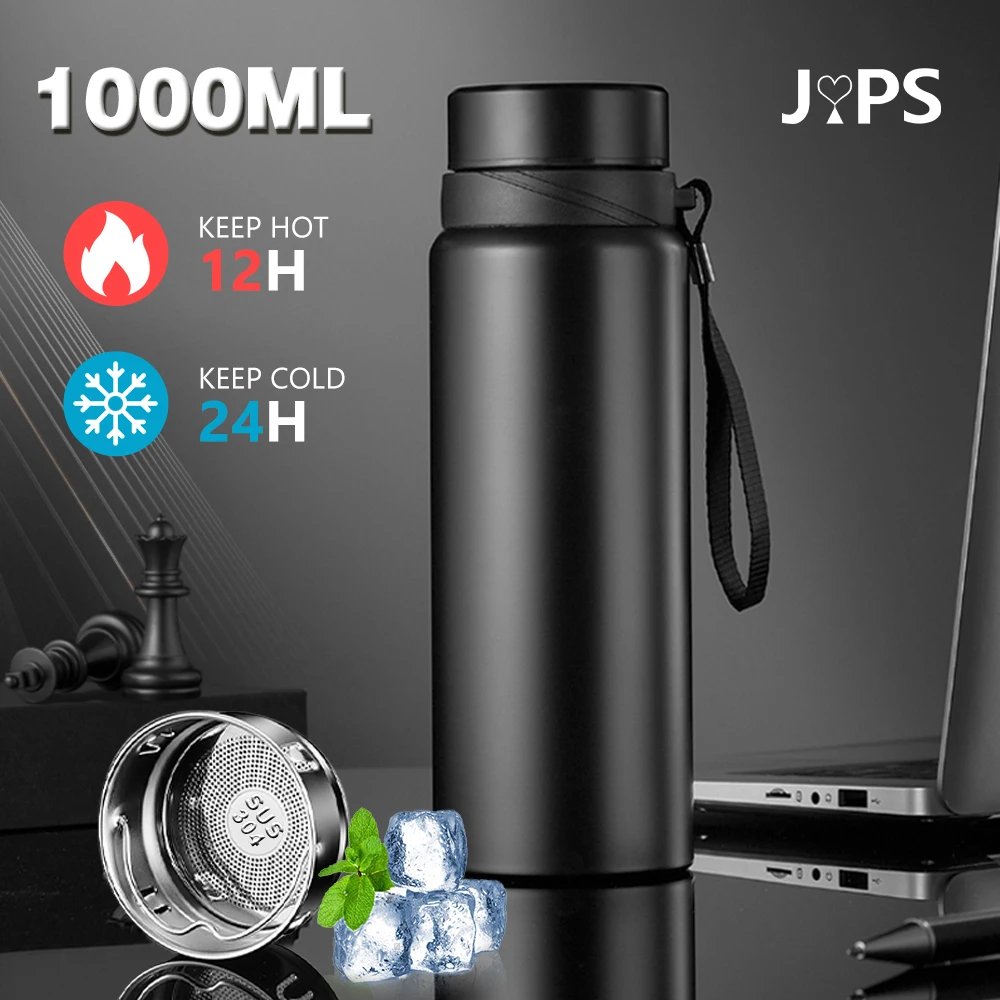 1L Thermal Water Bottle Keep Cold and Hot Water Bottle Thermos for Water Tea Coffee Vacuum Flasks Stainless Steel Thermos Bottle