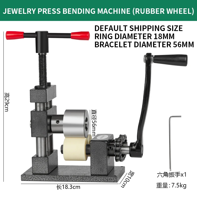 Manual Jewelry Bending Machine for Bracelet Flat Surface Bangle Forming Jewelry Making Equipment