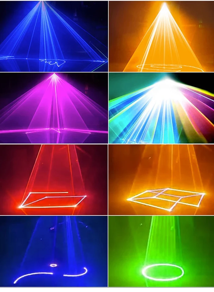 10W 20W 30W Laserlicht ILDA RGB Vollfarbprojektor 3D-Animationsscanner DMX Disco DJ Hochzeit Party Performance Bühnenbeleuchtung – Detail 10