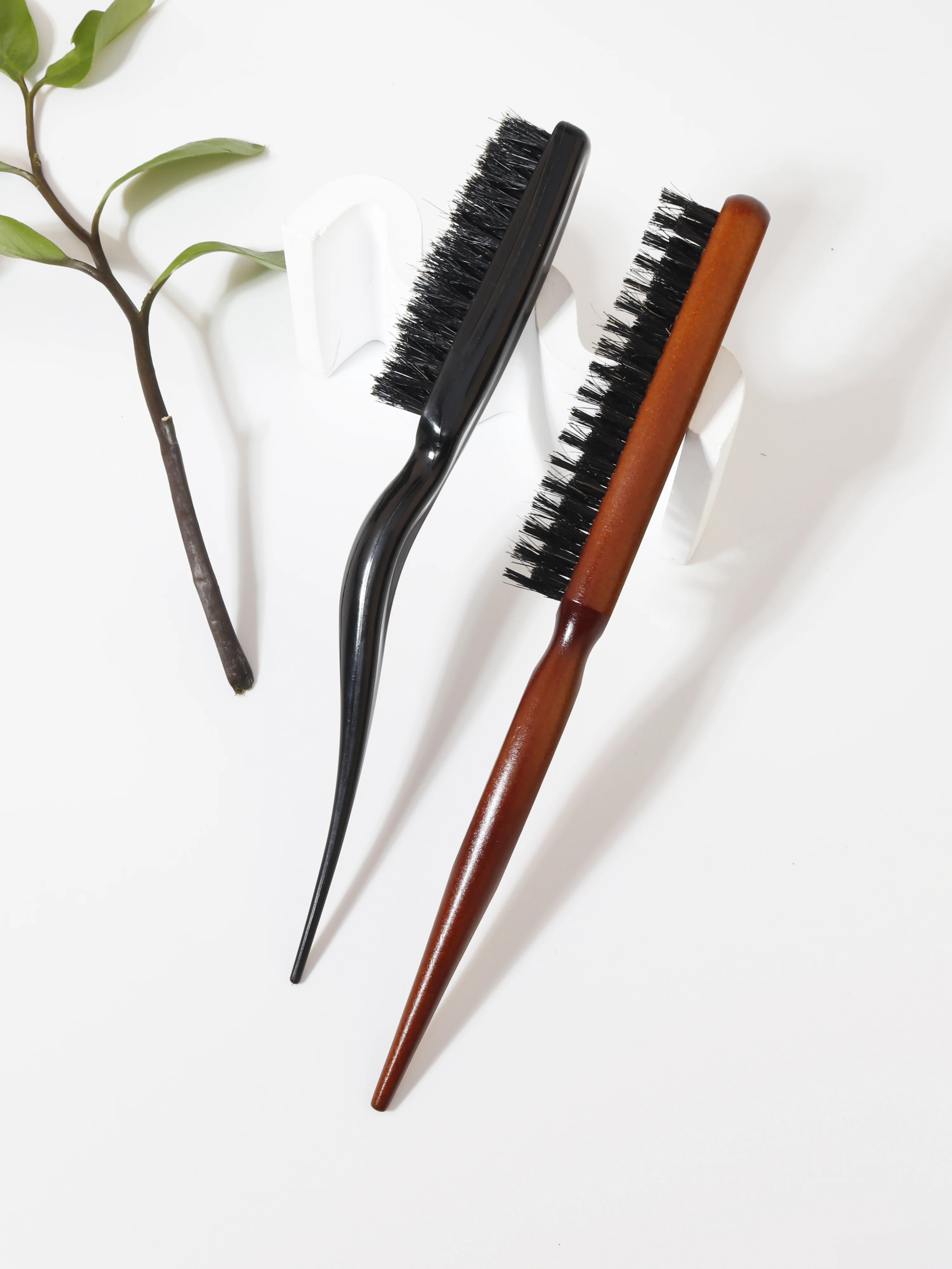 

Набор из 2 щеток для волос, деревянная щетка для расчесывания, используется для расчесывания краев и спины, специально для париков из натуральных волос