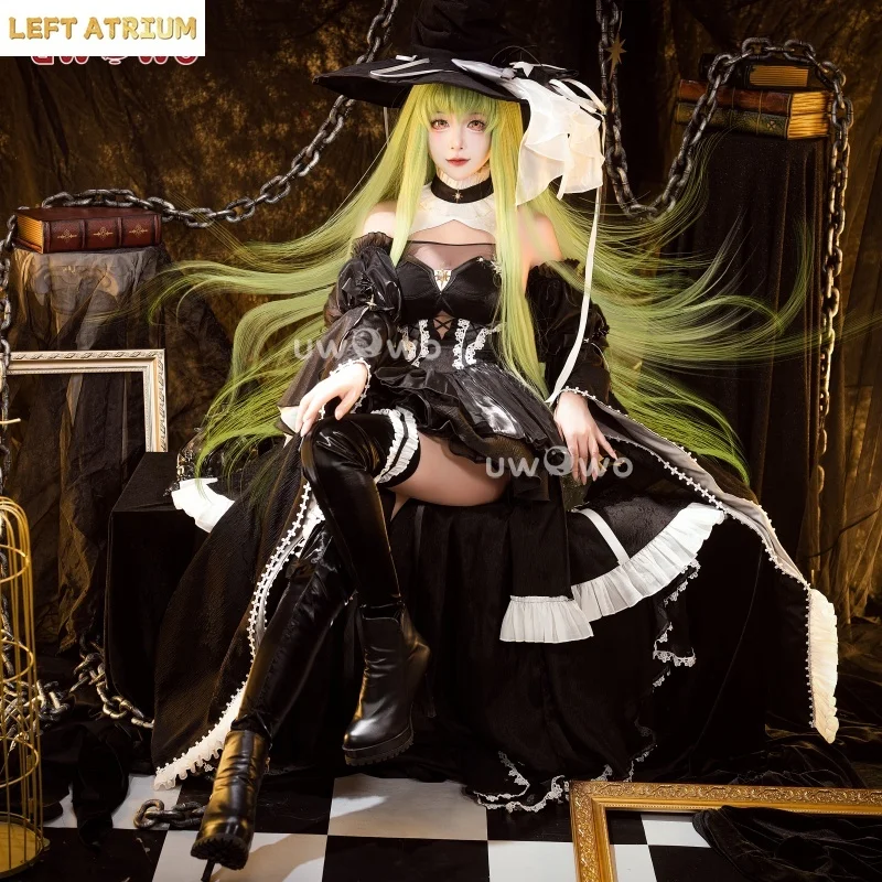 

LAST BATCH UWOWO CC Cosplay CC Black Witch Cosplay Costume With Hat Halloween Costume