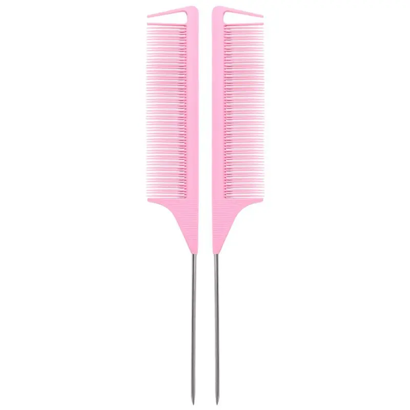 [nouveau]-60-pieces-de-peignes-a-separer-les-meches-pour-tresses-peigne-a-queue-de-rat-peigne-a-picots-en-acier-peigne-a-queue-de-rat-en-fibre-de-carbone-peignes-a-coiffer-resistants-a-la-chaleur-rose