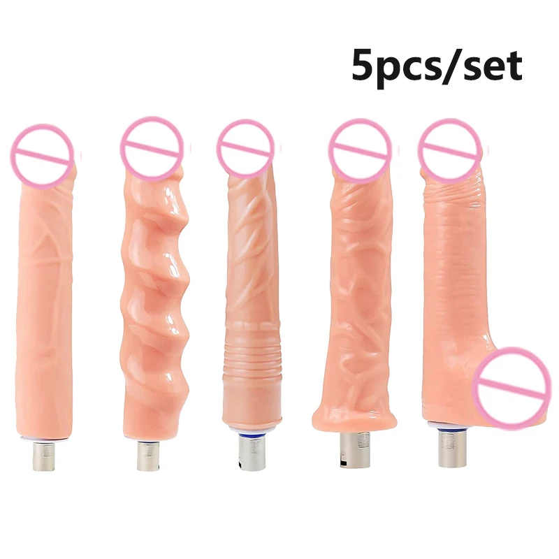 

5pcs Set Automatic Telescopic 3XLR Sex Machine Attachments Various Anal Dildos Sex Toys for Women Men Masturbation