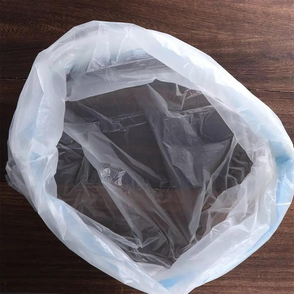 White Cat Litter Box Trash Bag PE with Drawstring Special Cat Litter Bag Pet Poop Trash Bags Cat Toilet Garbage Bag Outdoor