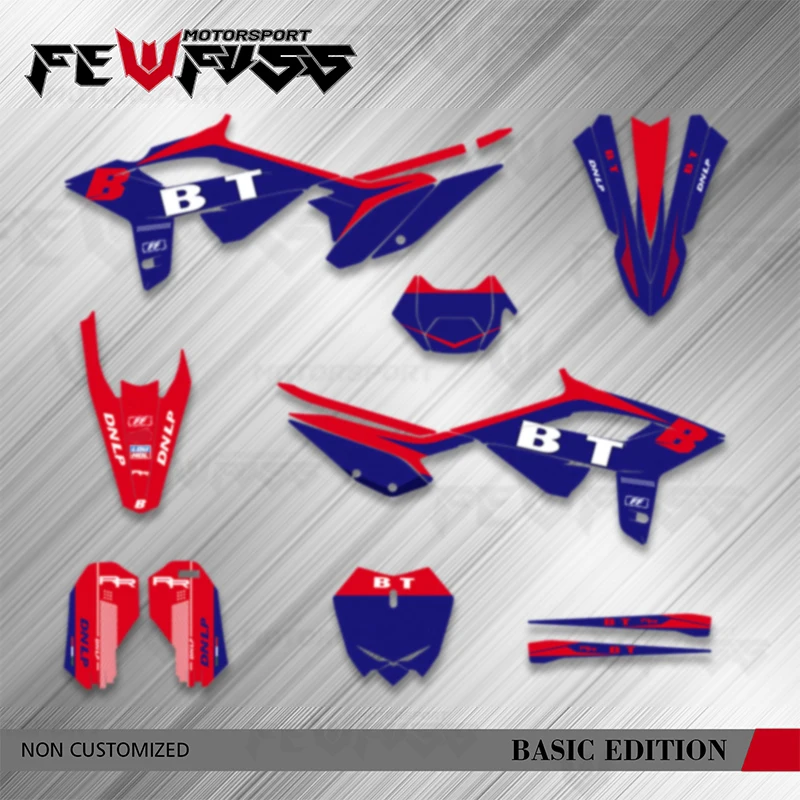 

Fewfuss New Style Motorcycle Graphics Decal Stickers Kits for Beta RR 2020 2021 2022 Number Name Background Cusom