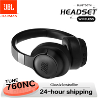 Original JBL Tune 760NC Foldable Over-Ear Wireless Headphones with Active Noise Cancellation JBL T760NC sports headset
