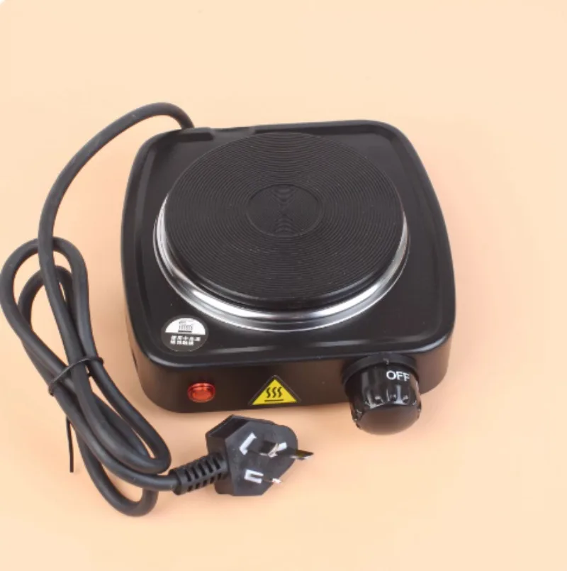 500W Mini Electric Hot Plate 220V Portable Stove 5 Temp Coffee Milk Tea Heater for Travel Office
