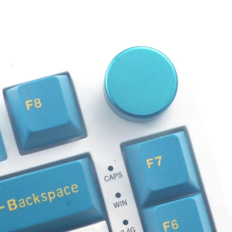 Round Metal Knob For F75 IK75 Mechanical Keyboard Metal Knob Precise Control and Brightness Control Easy Installs