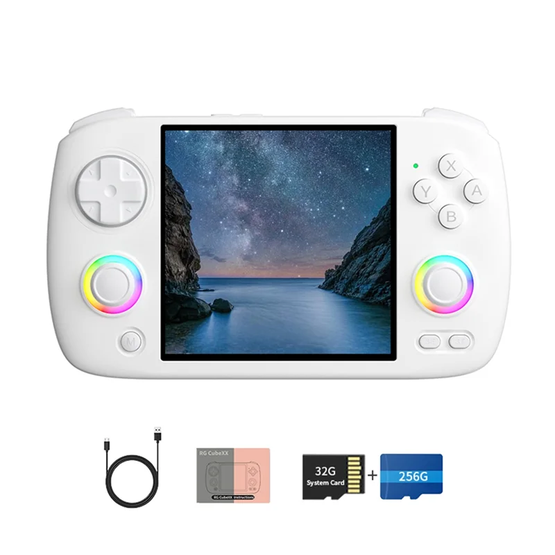 

AU13-RG Cubexx Ретро портативная игровая консоль 32G + 256G RGB джойстик видеоигровой плеер Поддержка WIFI Bluetooth HD ТВ подключение B