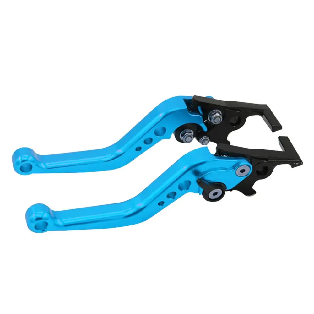 1 Pair Motorcycle Motorbike CNC Metal Adjustable Hand Lever Brake Handle Grip Car Accessories