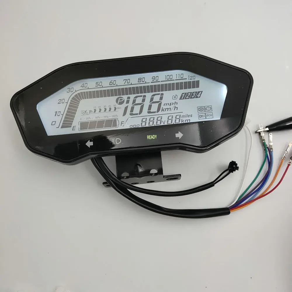 Diy Part LCD Display 72v-120v Voltage Adjustable Km Or Mile/h Speed For Electrc Scooter Instrument Trike Motorbike Atv Utv Buggy