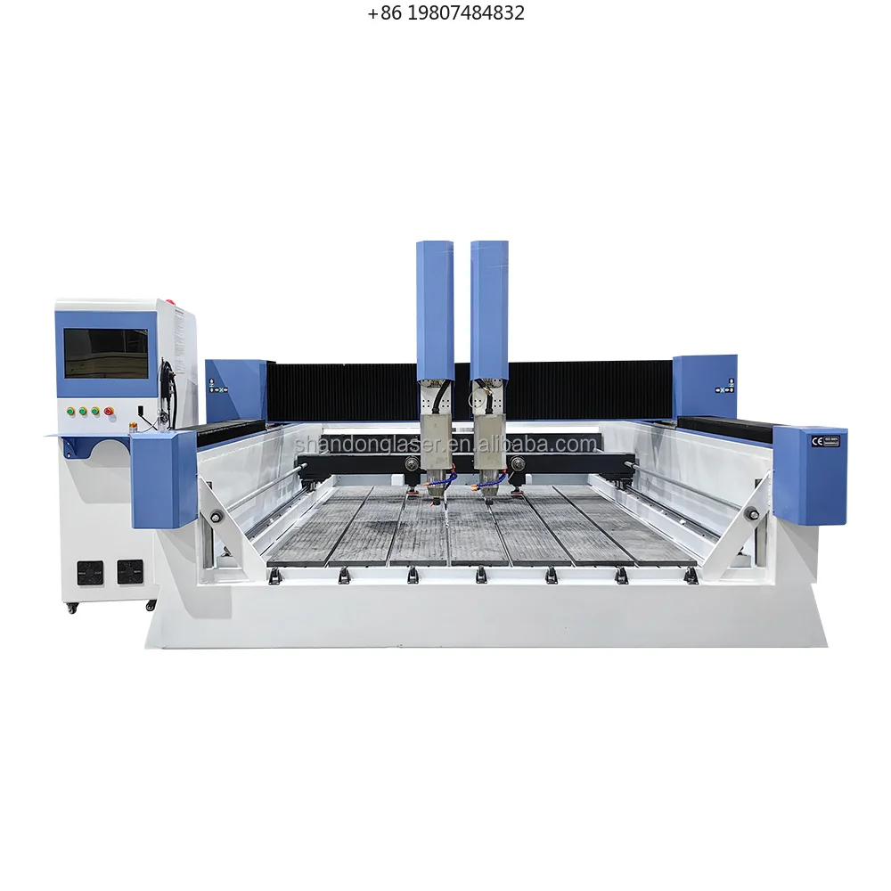 LS-2025 Fully Automatic Stone Cutting Machine, Professional Granite Cnc Engraver for Tombstone Engraving