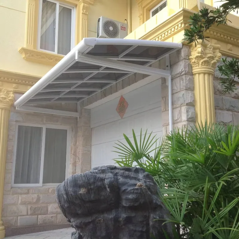 Starshine Wholesale C ustom Patio Roof Rain Shelter Cover PC Sheet Aluminum Bracket Awning Door Canopy