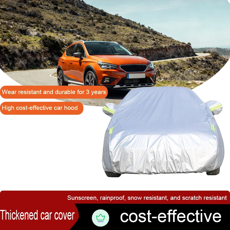 For Arona 2017-2025 Outdoor SUV Sunshade, Rain, Snow, Dust, Windproof Cover Thickened Car Cover Anti UV