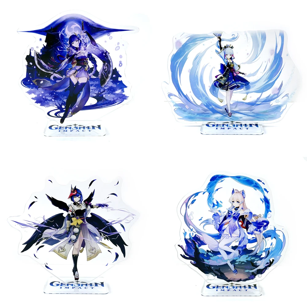 Genshin Impact Inazuma characters Raiden Shogun Kamisato Ayaka Kujou Sara Sangonomiya Kokomi acrylic standee figurines