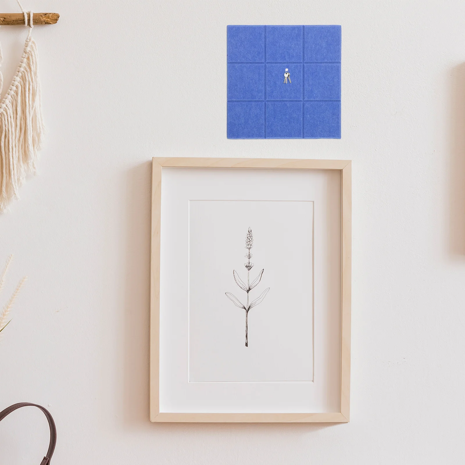 

6Pcs Self Adhesive Felt Bulletin Boards Square Felt Board Tiles Wall Memo Notice Panels Removable Pin Board Decor for Home