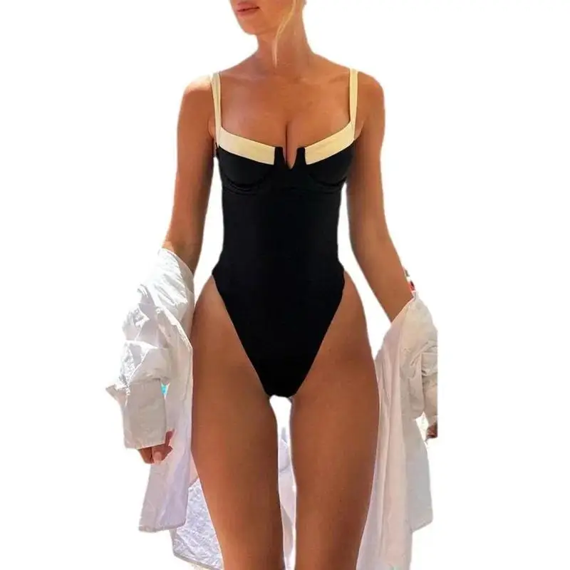 Maillot de bain une pièce sexy pour les abonnés aux documents des femmes, la dernière mode européenne et américaine VPN, bikini, 2024