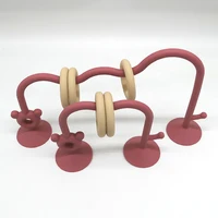 1SET Silicone children's silicone tabletop toys, bead wrapped baby early education puzzle game toys 6