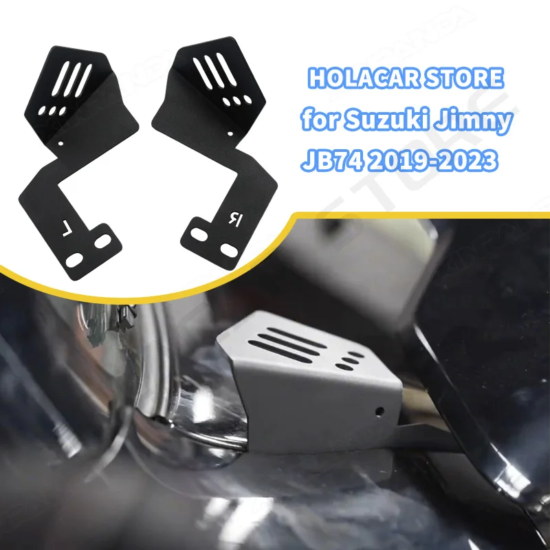 2PCS A-Pillar Spotlight Mount Work Light Lamp Mounting Holder Bracket for Suzuki Jimny JB64 JB74 JC74 3 Door 5-door 2019-2026