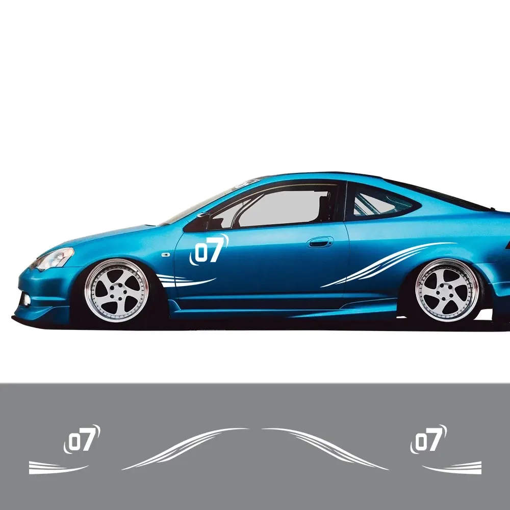 

6PCS Car Door Side Stickers For Ford Focus 2 VW Golf 4 Passat B6 BMW E46 Peugeot 206 Audi A4 B8 A3 Toyota Honda Fiat Decoration