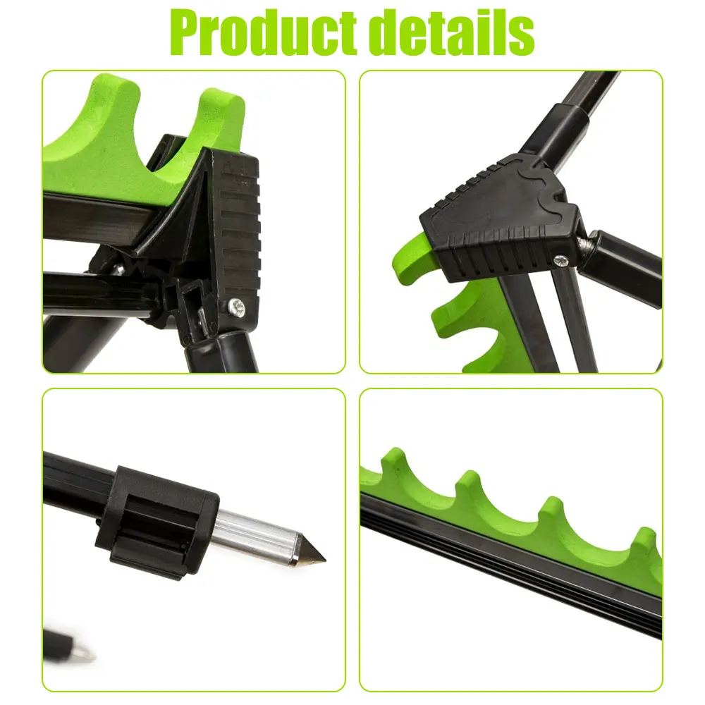 Soporte trípode telescópico plegable para caña de surfcasting - imagen 5