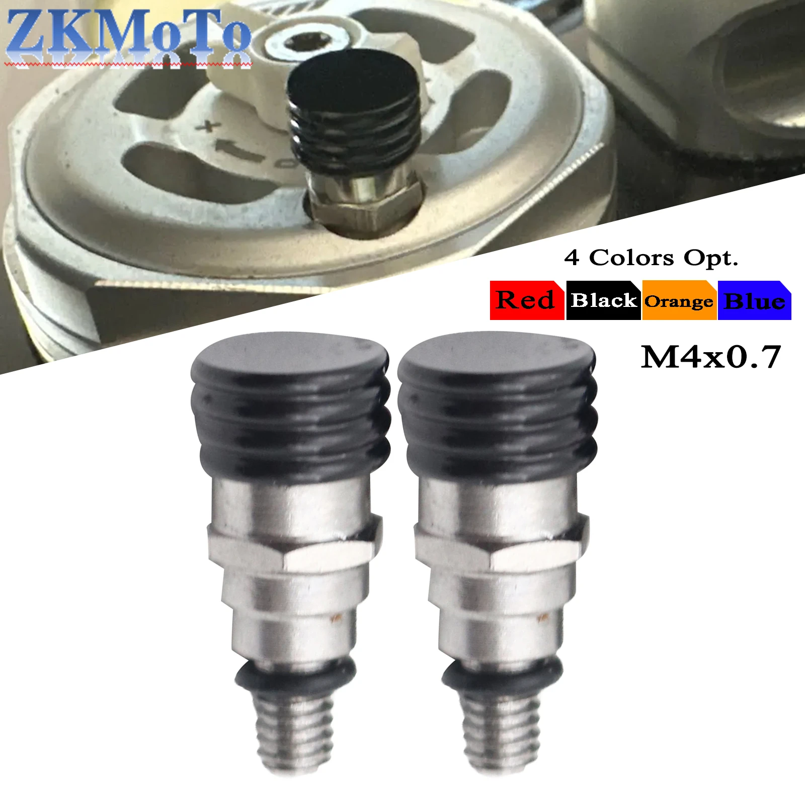 Motorcycle M4x0.7 CNC Fork Air Bleeder Valves  KTM SX SXF EXC EXCF XC XCF XCW XCFW 85CC-500cc 125EXC 200EXC 300EXC 2005-2019