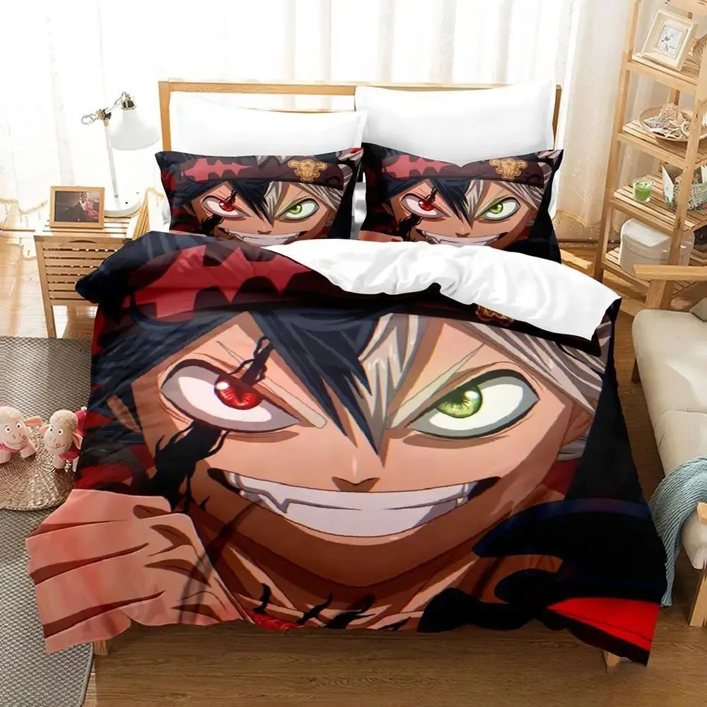 

3D Print Anime Black Clover Bedding Set Single Twin Full Queen King Size Bed Set Adult Kid Bedroom Duvet cover Sets Home Textile