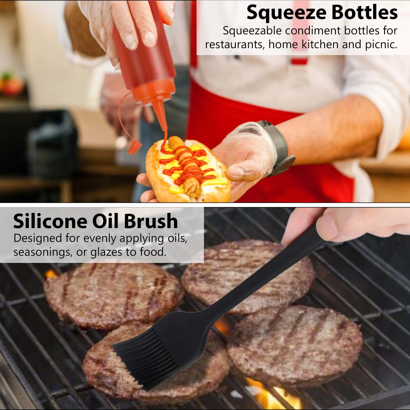 Grillzubehör-Set, Professionelle Hibachi Flachgrill-Werkzeuge, Professionelle Hibachi-Werkzeuge für Outdoor-BBQ – Detail 5