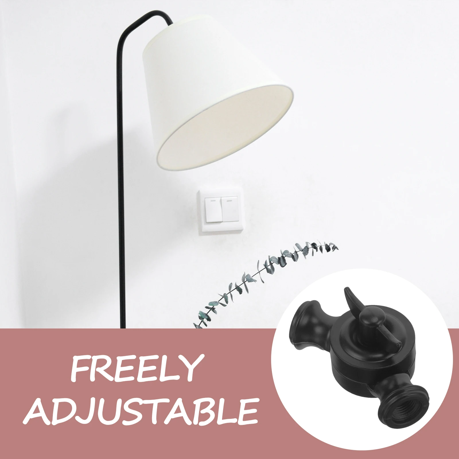 

1pcs 2-Way Zinc Alloy Sconce Converter Adjustable Ball Head Lighting Fixture Arm Sconce Mount Wall Light Mount Lamp Ball Head