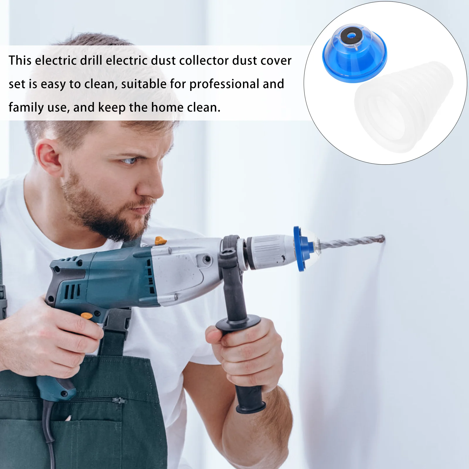 6 pezzi ciotole per cenere per trapano elettrico coperture antipolvere rispettose dell'ambiente contenitore per la polvere leggero di facile installazione per professionisti domestici