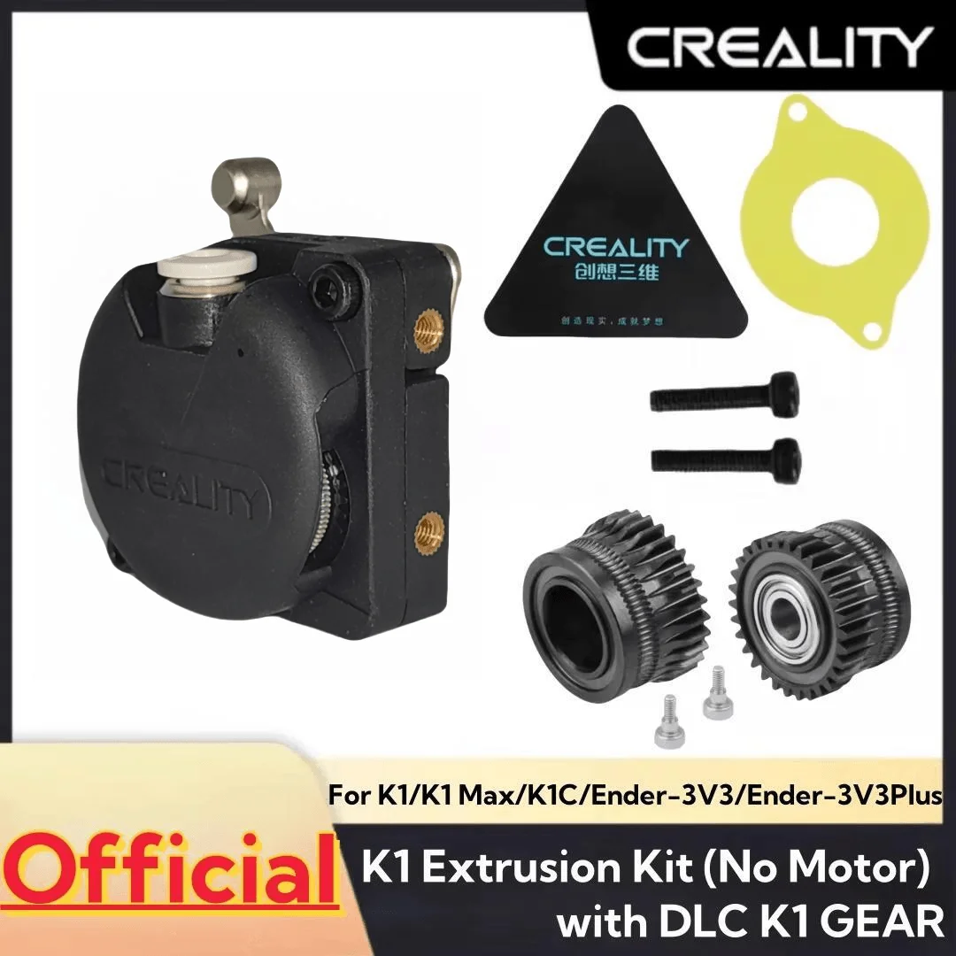 

Creality K1/K1 MAX/K1C/Ender-3 V3Hummingbird Extruder No Motor Extrusion Mechanism Kit with DLC All Metal Filament Drive Gear