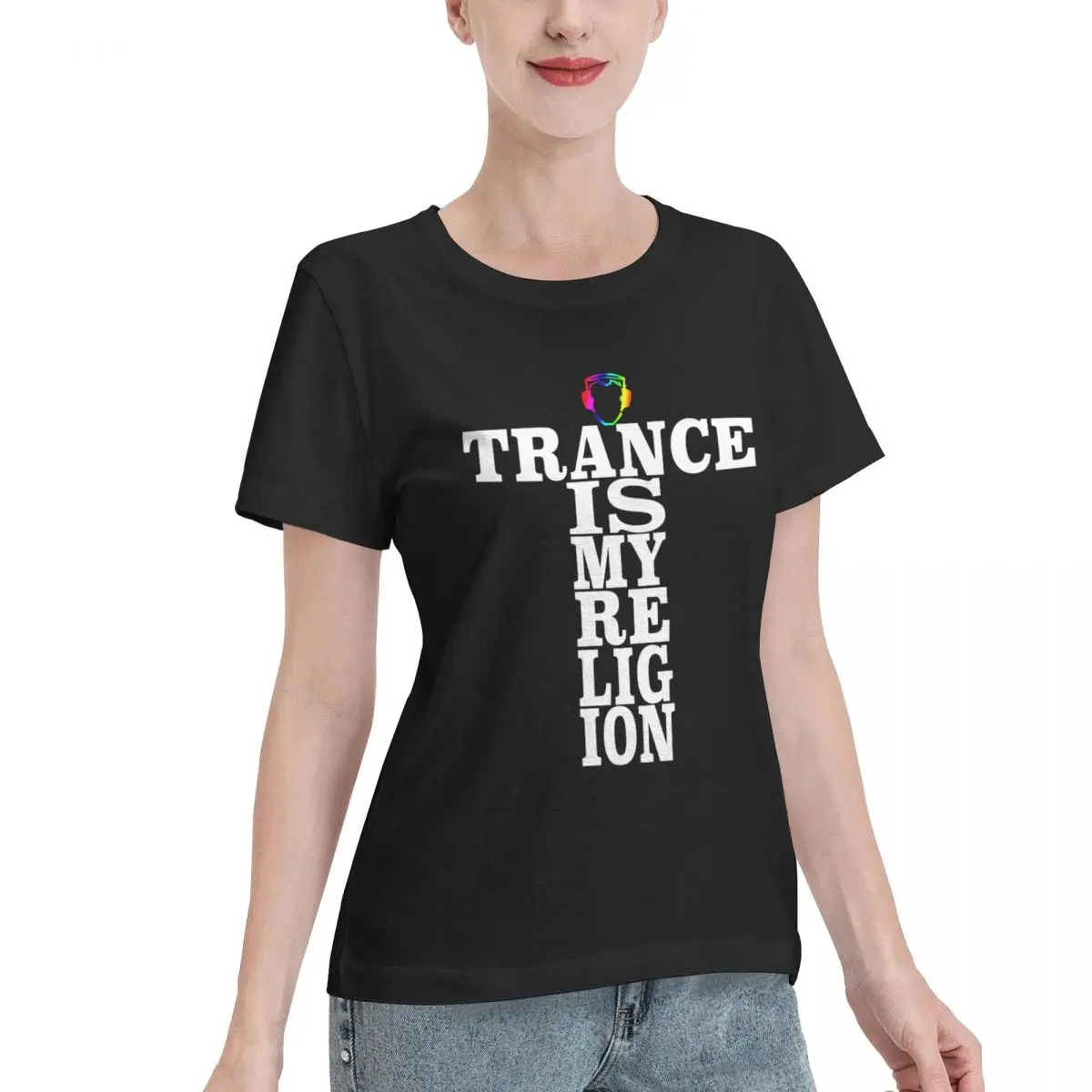 Summer Staple Trance Is My Religion Women's T-shirt Jogging Loose Women Tshirt