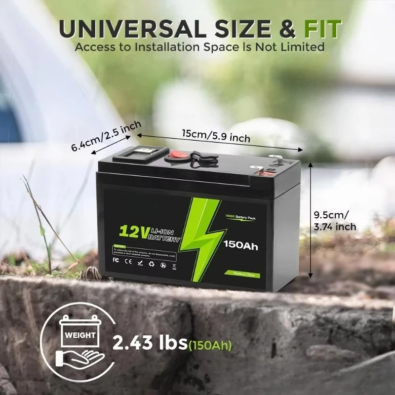 12V 150000mAh High-Capacity UPS Uninterruptible Power Supply Rechargeable Emergency Backup Power For Outdoor Household Use