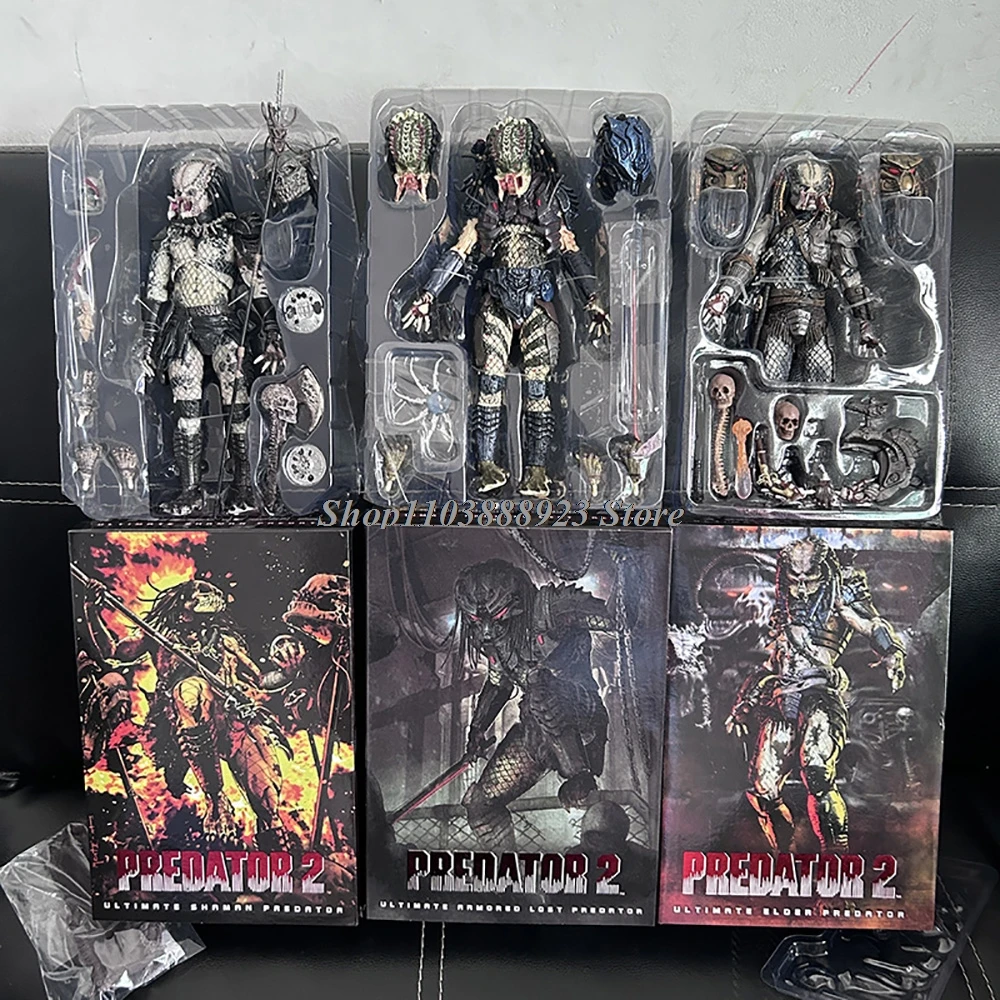 NECA المفترس الشكل في نهاية المطاف شامان كبار السن المدرعة المفقودة المحارب الغابة هنتر ثعبان الرؤية المفترس الغريبة نموذج لجسم لعبة الهدايا