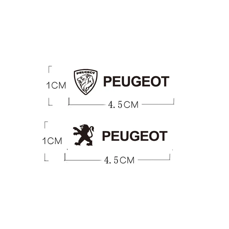 Car Interior Decals Emblem Sticker Decoration Accessories For Peugeot 206 307 308 207 3008 208 407 508 2008 5008 301 Citroen DS