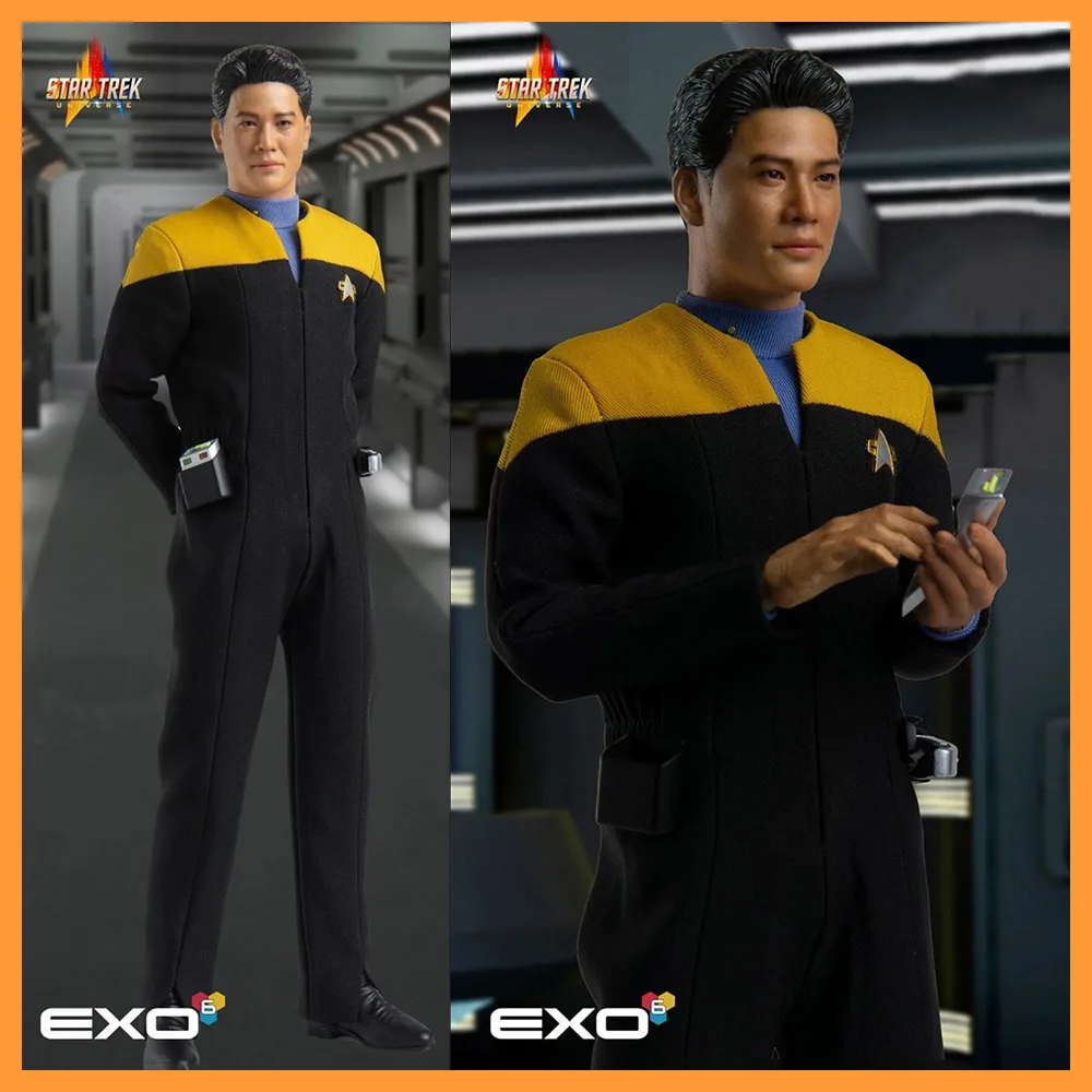 

In Stock EXO-6 Star Trek 1/6 Collectible Male Soldier Ensign Harry Kim 12 inches Action Figure Full Set Model for Fans Gift