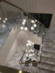 Postmodern Ball Drop G4 LED Ceiling Chandelier Hanging Lamps Suspension Luminaire Lampen Pendant light For Living Room Staircase