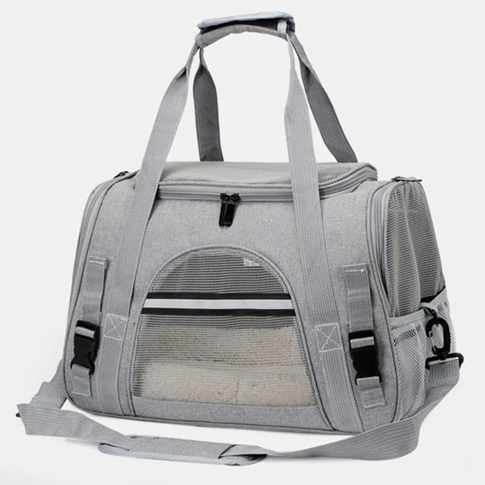 

Cat Bags Soft-Sided Portable Dog Carrier Mesh Breathable Carrier Bags Foldable Cats Handbag Travel Pet Bag Transport Bag