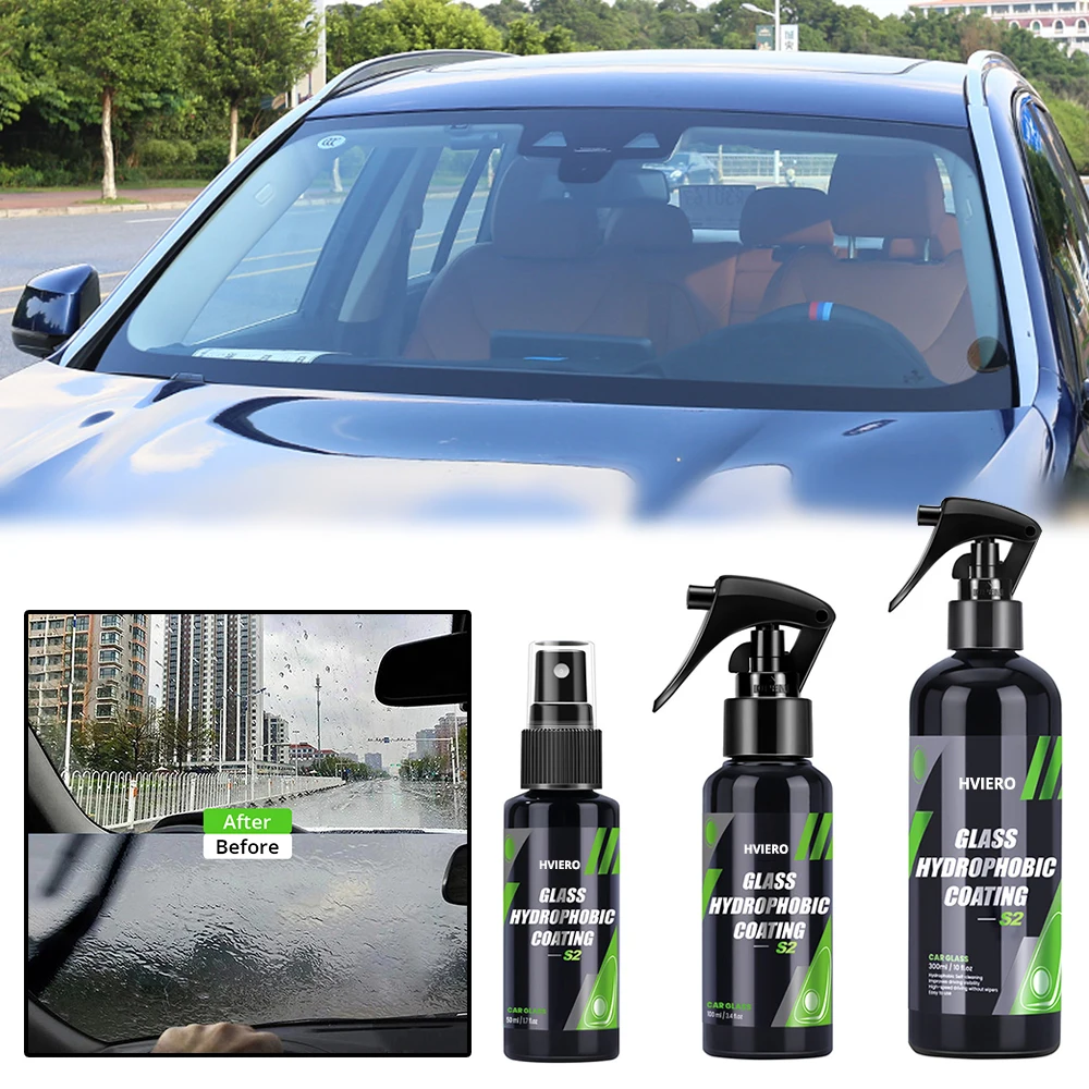 

50/100/300ml Glass Long Lasting Ceramic Windshield Nano Hydrophobic Protection Coating Safe Driving Clear Vision Car Accessorie