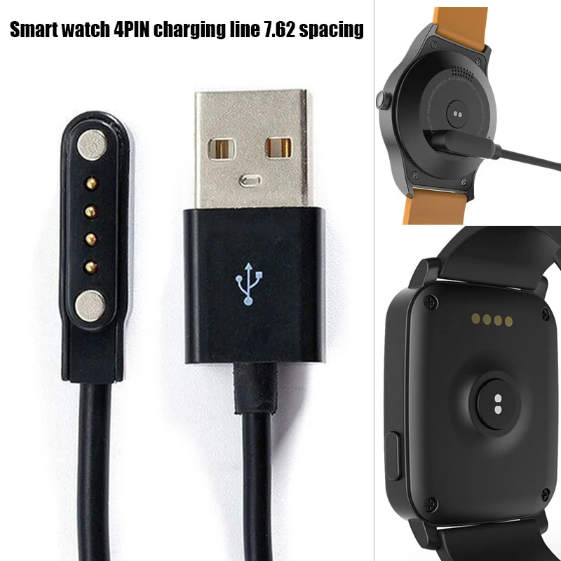 Smart Watch Charging Cable 4 Pin Magnetic Charger Universal for Smart Bracelet 4 Pin Magnetic Smart Bracelet Smart Watch