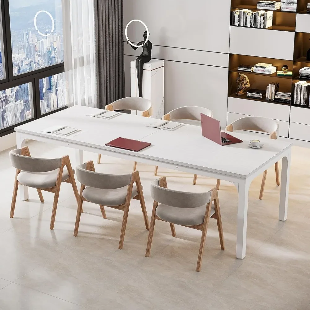 Grande Mesa De Conferência De Escritório, Mesa De Conferência, Mesa De Reunião, Mesa De Reunião Moderna, 6 pés, 6,74 "W x 27,56" D