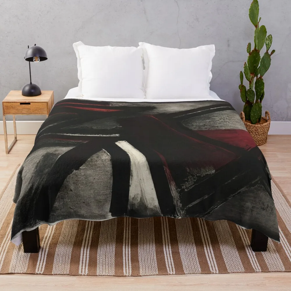 Etching No. 2 - 1952 - Pierre Soulages Throw Blanket Bed linens Blankets For Baby For Decorative Sofa Retros Blankets