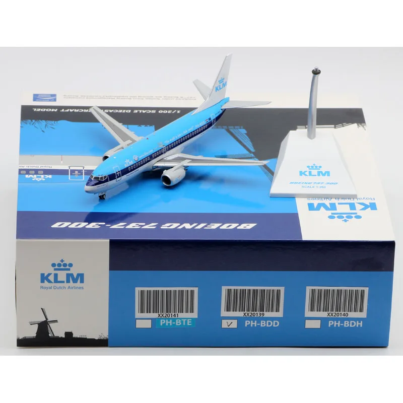 XX20139 Alloy Collectible Plane Gift JC Wings 1:200 KLM Royal Dutch Airlines Bird Boeing B737-300 Diecast Aircraft Model PH-BDD