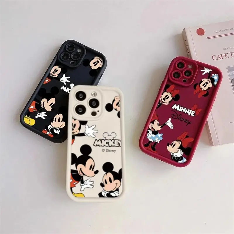 Phone Case for VIVO V30 V29 V23 V25 V30E V27E V23E V25E V11i Z3 V15 S1 V20 Pro Y75 Y55 Y100 Soft Disney Mickey Minnie Cover