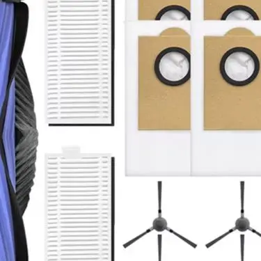 Kit de Peças de Substituição para Aspirador Robô Lefant M5 P/ro M/ax: Escova Rotativa, Filtro, Saco de Pó e Escova Lateral